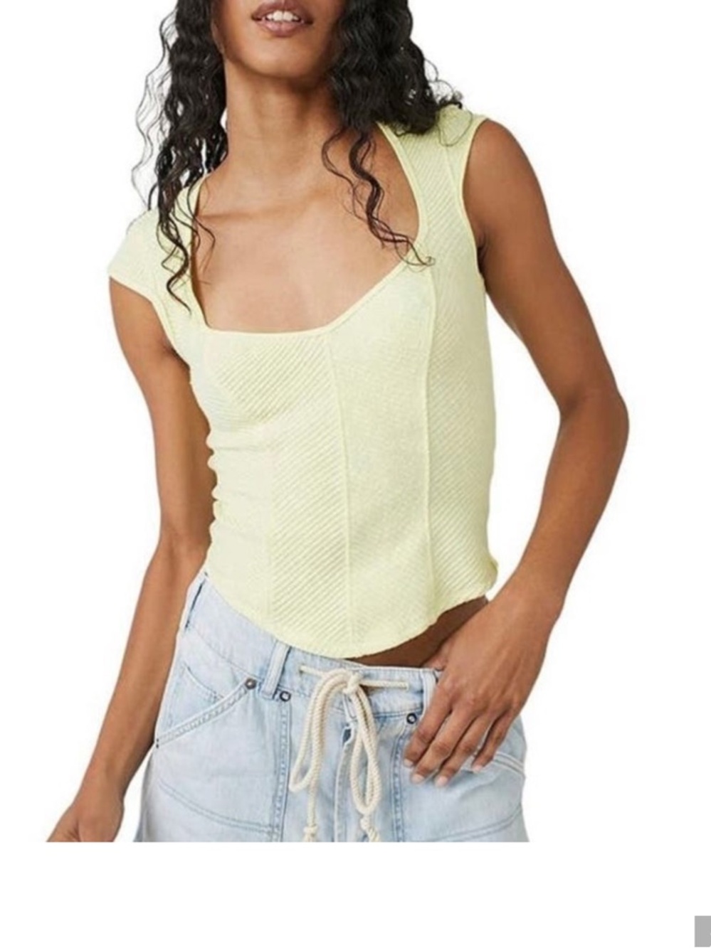 We The Free Boss Babe Tank in key lime Pie